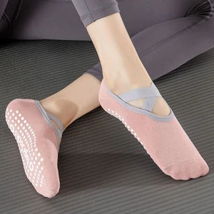Yoga Socks For Women Nylon Non Slip Section Bandage Sports Ballet Dance Sock* - Picture 1 of 16