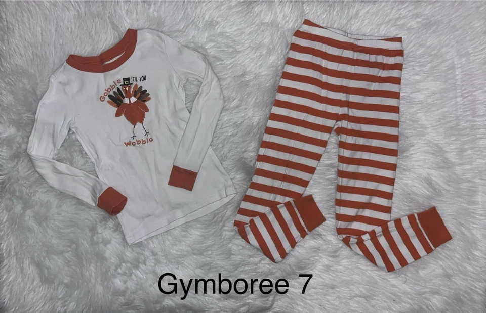Pijama Gymboree Acción de Gracias Talla 7 Foto 1 de 1
