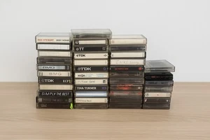 Vintage Job Lot of 33x Cassette Tapes – Mixed Music Genres – Pre-Recorded & Blan - Picture 1 of 14