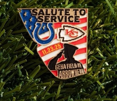 Kansas City Chiefs Vs Indianapolis Colts Gameday Pin 11/23/2025 - Image 1 of 2