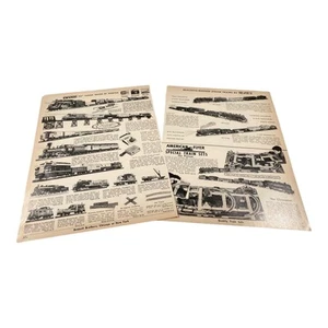 1968 Tyco, Marx & American Flyer Trains HO Gauge • 2 Pg Catalog Ad with Prices - Picture 1 of 1