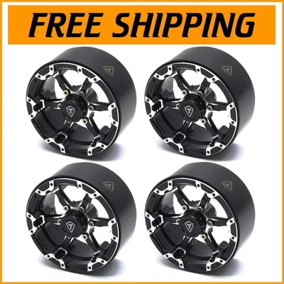 Durable 1.9 Beadlock Aluminum Wheels with Removable Caps - Perfect for RC Trucks - Image 1 of 4