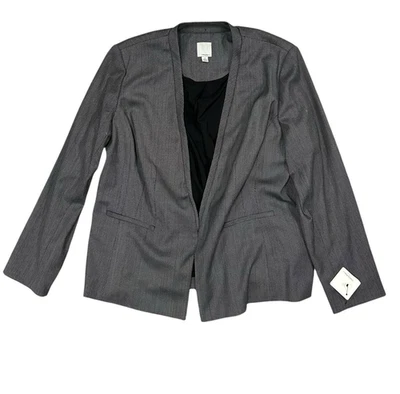 Blazer halógeno para mujer 16W negro blanco cierre tejido trazas nuevo con etiquetas talla grande Foto 1 de 4