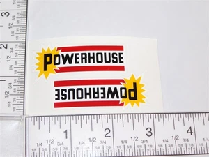 Pair Marx Powerhouse Red Stripe Logo Door Stickers MX-070 - Picture 1 of 2