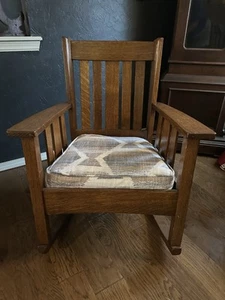 Stickley Mission Collection Oak Rocker - Picture 1 of 6