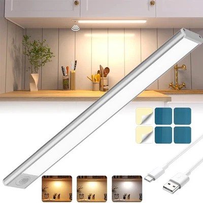LED Unterbauleuchte mit Bewegungsmelder Lichtleiste Küche Schrank Nachtlamp # - Bild 1 von 4