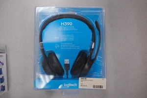 New Logitech H390 USB Headset w/ Noise-Canceling Mic – Over-Ear Comfort – OEM - Picture 1 of 6
