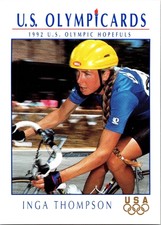 1992 Inga Thompson 34 Impel US Olympicards Trading Card TC CC