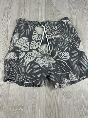 Bañador TOMMY BAHAMA Para Hombre Gris Tropical Hawaiano Talla L Foto 1 de 4