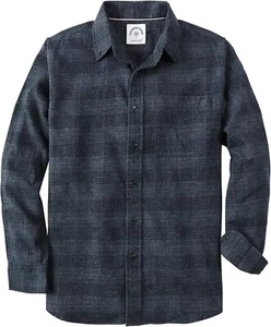 Dubinik® Mens Flannel Shirt Long Sleeve Plaid Flannel Shirt for Men Soft 100% Co - Picture 1 of 44
