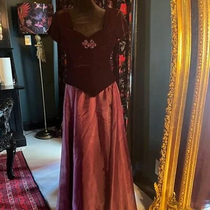 Vintage Scott McClintock Deep Purple Formal Dress - Picture 1 of 8