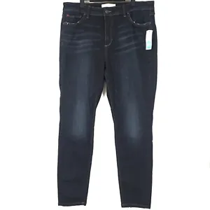 NWT SLINK Curve Jeans Sabella High Rise Skinny Jeggings Dark Wash 18 - Picture 1 of 9