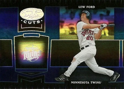 2004 Leaf Certified Cuts Marble Blue Lew Ford 116 Twins 11/50 - Image 1 of 2