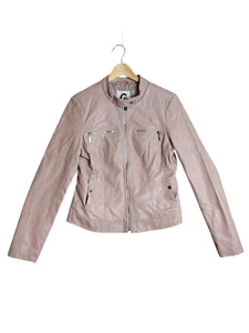 Guess Light Pink Faux Leather Jacket For Women Size M - Picture 1 of 4