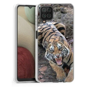 (Tiger Roar) ShockProof Rugged TPU Handy Hülle Cover (Clear) für Samsung Galaxy A12 - Bild 1 von 8