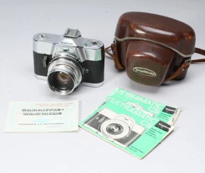 VOIGHTLANDER ULTRAMATIC CS 35MM SLR W 50MM F/2 SEPTON LENS CASE MANUAL WORKS - Picture 1 of 12