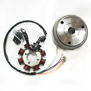 8 polos Magneto Estator + Volante 200c 250cc Motor PIT Trail Quad Dirt Bike ATV - Imagen 1 de 10
