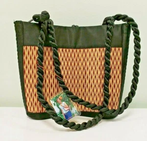 SARAYE TATAMI Handcrafted Petite Curved AVI PURSE *BASKETS OF CAMBODIA - Picture 1 of 12