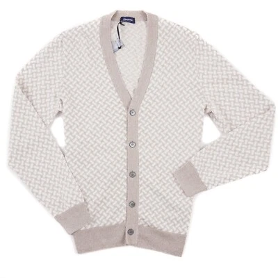 Drumohr Biscottino Knit Cotton-Linen Cardigan Sweater M (Eu 50) NWT - Image 1 of 4