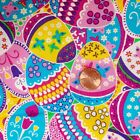 Easter Fabric Egg Toss Creative Springs Products CP44684  43 x 36 Inches Bright