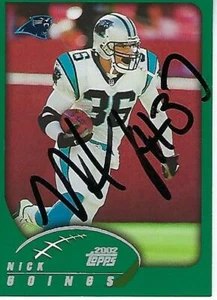 NICK GOINGS 2002 TOPPS #96 FIRMADO - PANTERAS CAOLINA - Imagen 1 de 1