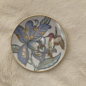 Hutschenreuther Vervian Hummingbird 4 1/8" German porcelain Plate Ole Winth H2 - Picture 1 of 3