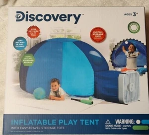 Discovery Kids Inflatable Play Tent Easy Travel Storage Tote - Picture 1 of 4