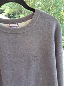 Champion Para Hombres Talla XL Gris Oscuro Powerblend Polar Cuello Redondo Pullover Sudadera - Imagen 1 de 8
