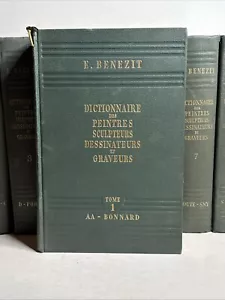 E. BENEZIT, Dictionnaire Des Peintres Vol. 1-8 COMPLETE 1953, SA21 - Picture 1 of 7
