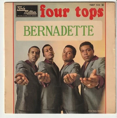 FOUR TOPS - Bernadette + 3 - EP 45T (7") vinyle FRANCE 1967 (TAMLA TMEF 545 ) - Photo 1/4