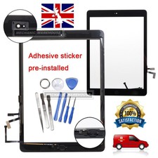For iPad Air 5 Black Touch Screen Digitizer Front Glass Lens Flex Home Button UK