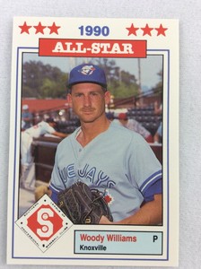 1990 Southern League All Stars Baseball Card #20-Woody Williams, Knoxville