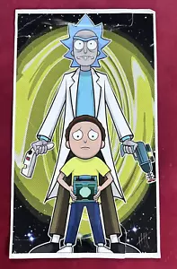 Vintage Rick & Morty Art Poster Adult Swim Comic Sci Fi Terry Huddleston Art - Picture 1 of 17