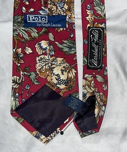 Polio by RalphLauren 100%Silk Tie Vintage Floral Design MultiColor 54"X3.1/2"(#2 - Picture 1 of 19