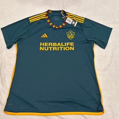 Camiseta de fútbol visitante verde 2XL XXL MLS Adidas para hombre LA Los Angeles Galaxy 2023-24 Foto 1 de 4