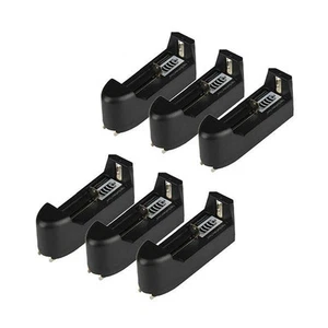 6x Caricabatterie singolo per batteria ricaricabile 18650 16340 14500 123A Li-ion - Foto 1 di 5