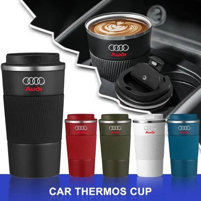£5 OFF! AUDI Stainless Steel Coffee Thermos Travel Cup | 5 Colours
