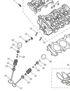 Triumph OEM Spring Valve x12 Daytona Tiger Street Triple T1130999 - Picture 1 of 1