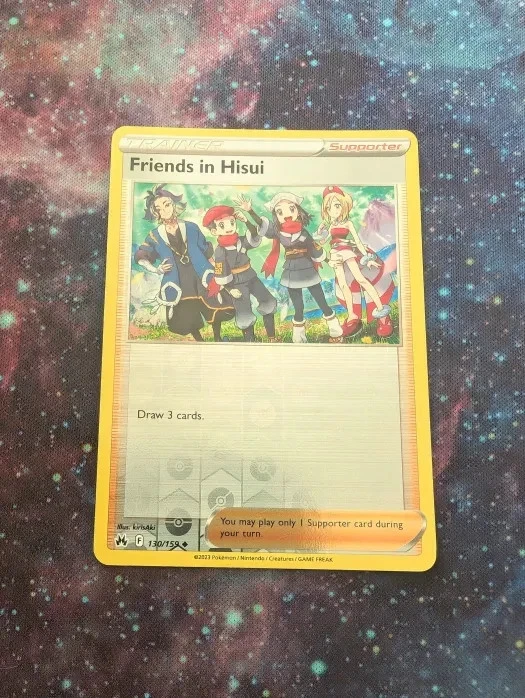 Pokémon TCG Reverse Holo Trainer Friends in Hisui 130/159 - Image 1 of 1