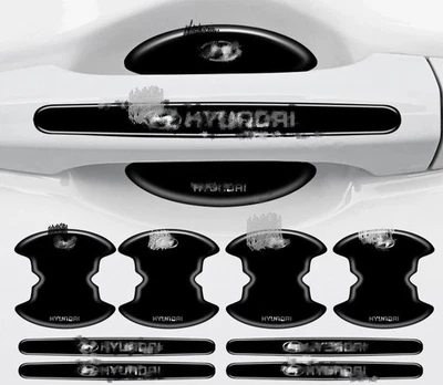 Pegatina protectora antiarañazos para tazón de manija de puerta de coche invisible de 8 piezas para HYUNDAI Foto 1 de 4