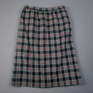 Pendleton Vintage Skirt Womens 14 Plaid Wool Lined Made USA Classic 80s - Picture 1 of 8