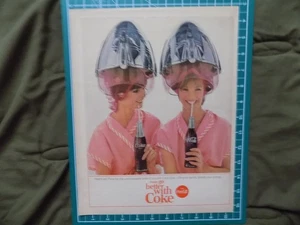 1965 PRINT AD COKE HEATS ON THINGS GO BETTER WITH COKE - Picture 1 of 1