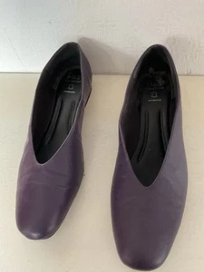 Purple Marks & Spencer Leather Shoes Size 8 - Picture 1 of 4