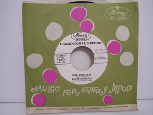 ELTON ANDERSON - "COOL DOWN BABY - SECRET OF LOVE" / PROMO! / MERCURY 1959 - Picture 1 of 2