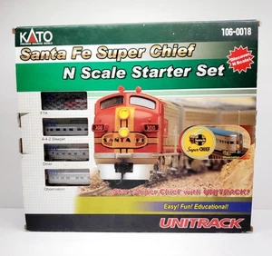 KATO N SCALE SANTA FE SUPER CHIEF STARTER TRAIN SET 106-0018 - Picture 1 of 7