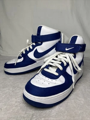 Nike Air Force 1 High LV8 EMB Dodgers Men's Size 9.5 US DC8168-100 White Blue - Image 1 of 4