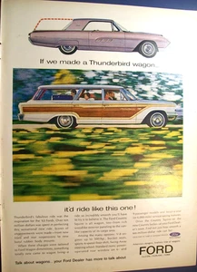1963 Ford Country Squire Station Wagon mid-size-mag car ad -Thunderbird wagon - Picture 1 of 1