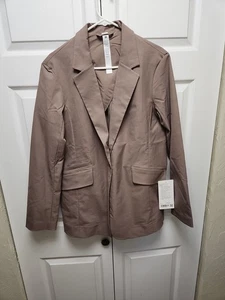 NWT$198 Lululemon Women's Relaxed-Fit Twill Blazer- Taupetastic TPTC - Size M - Picture 1 of 4