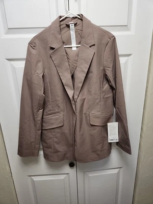 Blazer Lululemon de sarga ajuste relajado para mujer nuevo con etiquetas $198 - Taupetastic TPTC - Talla M Foto 1 de 4