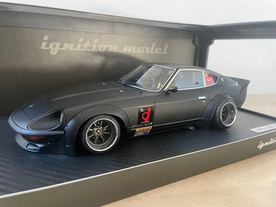 Zündmodell Fairlady Z 1/18 matt schwarz Vitrinenmodell Custom Wheels - Bild 1 von 4